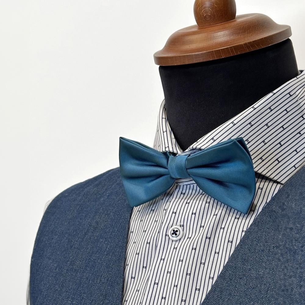 Bow tie antique blue - 2