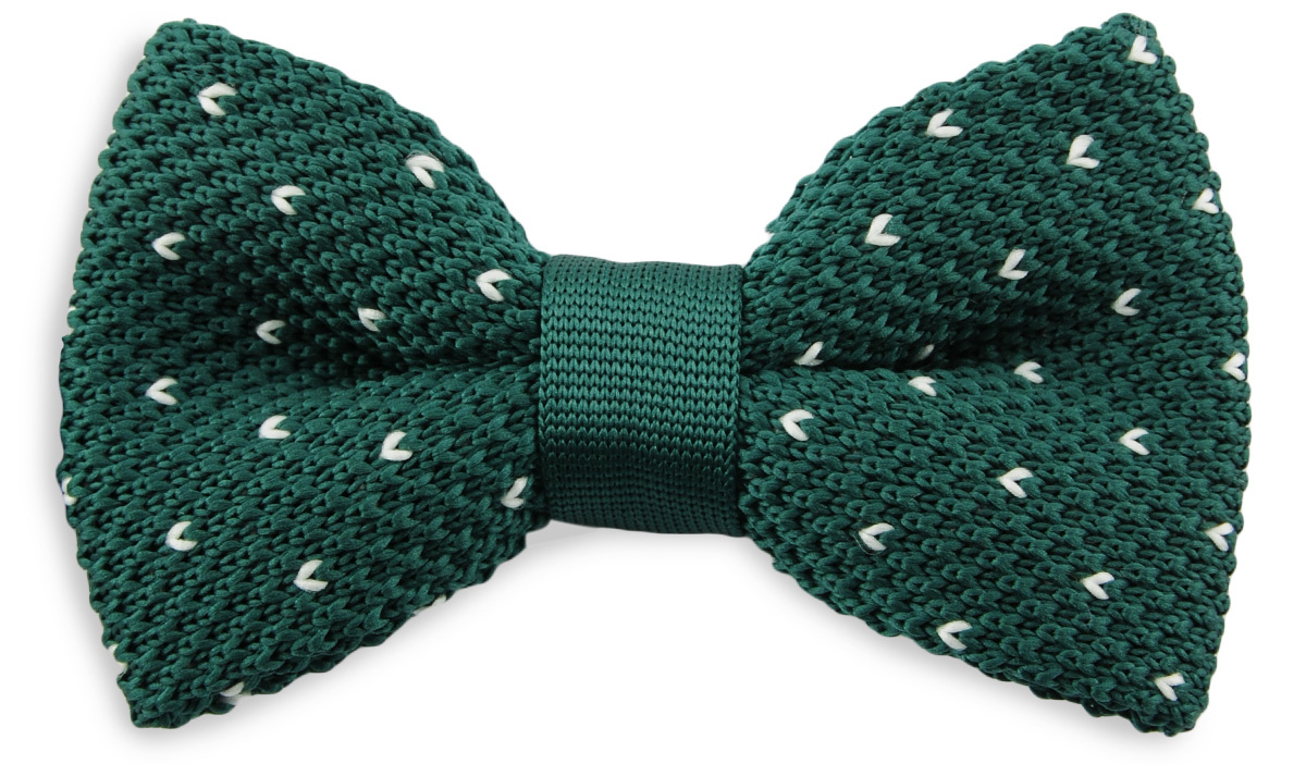 bow tie knitted Flying V green - 1
