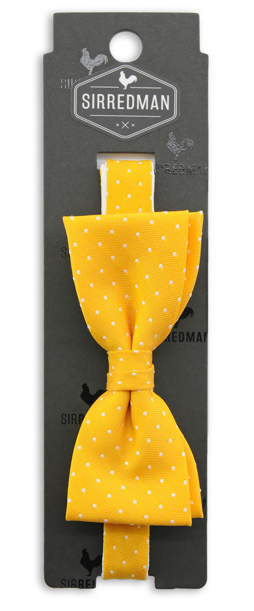 bow tie Micro Dots - yellow - 2