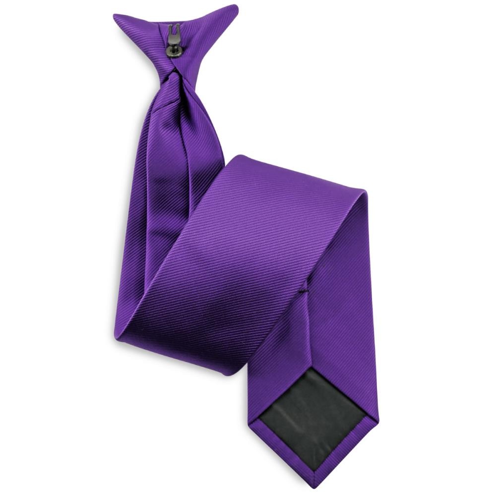 Clip-on tie purple repp - 2