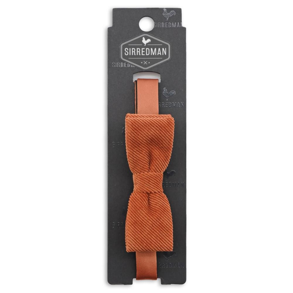 kids bow tie Corduroy terracotta - 3