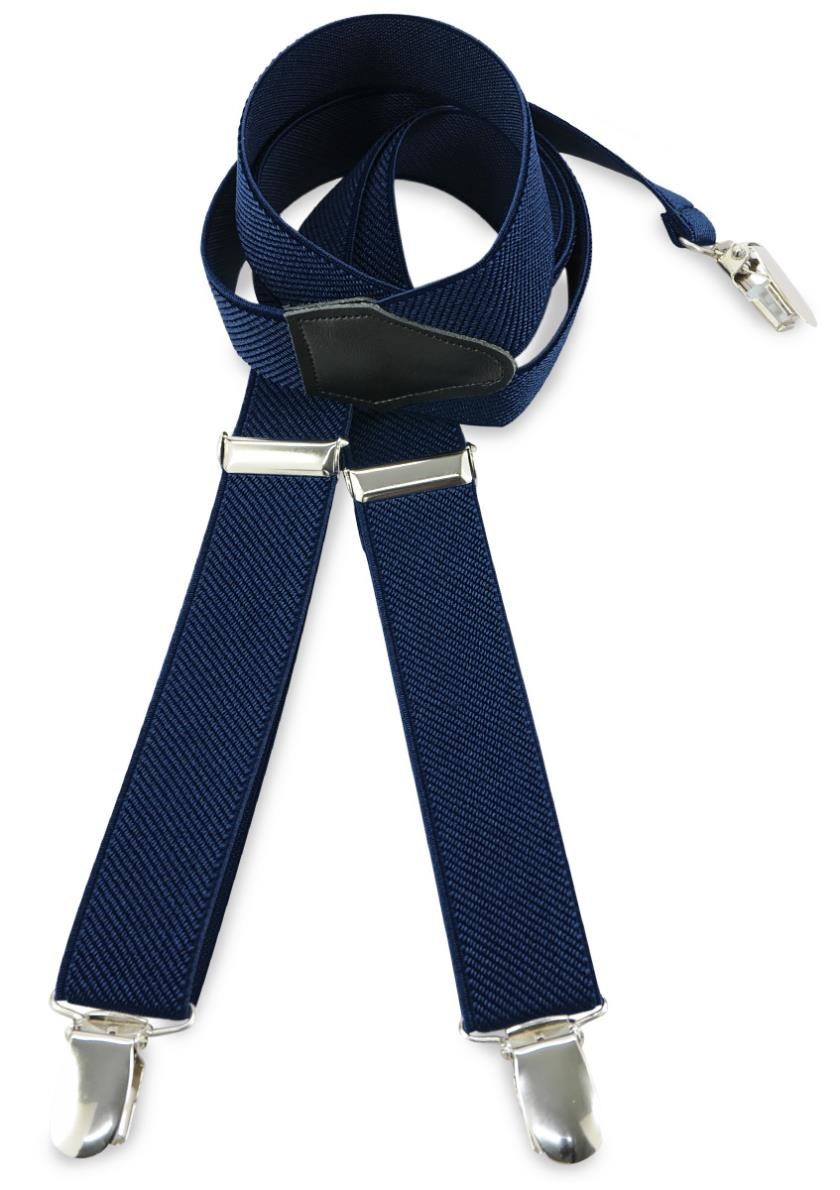 Kids suspenders uni navy blue - 1