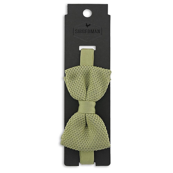 knitted bow tie Lily Green