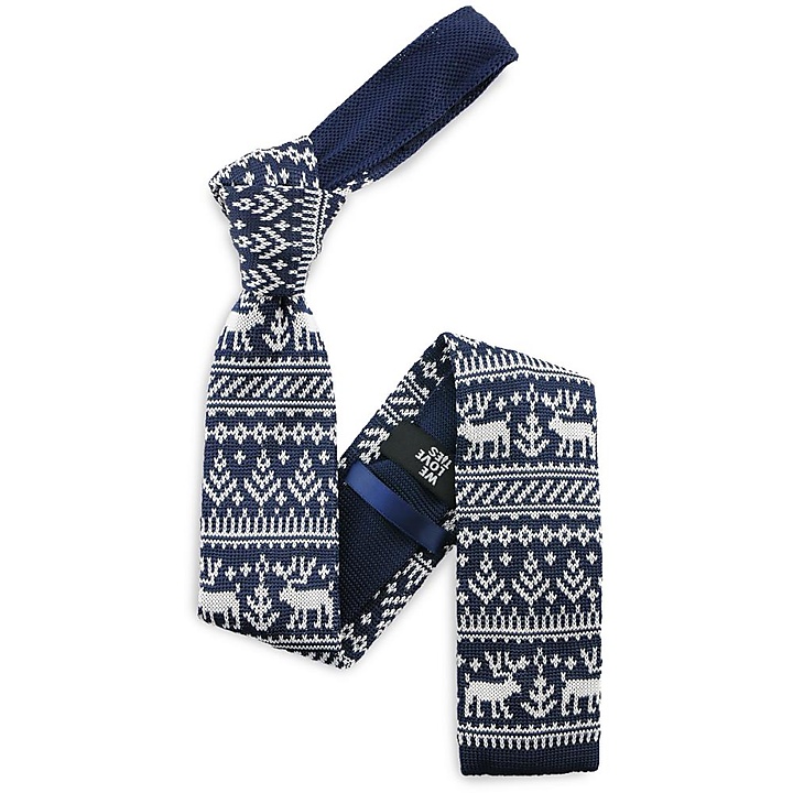 Necktie Rudolf Reindeer blue