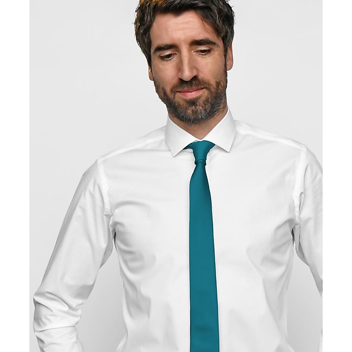 Necktie turquoise narrow