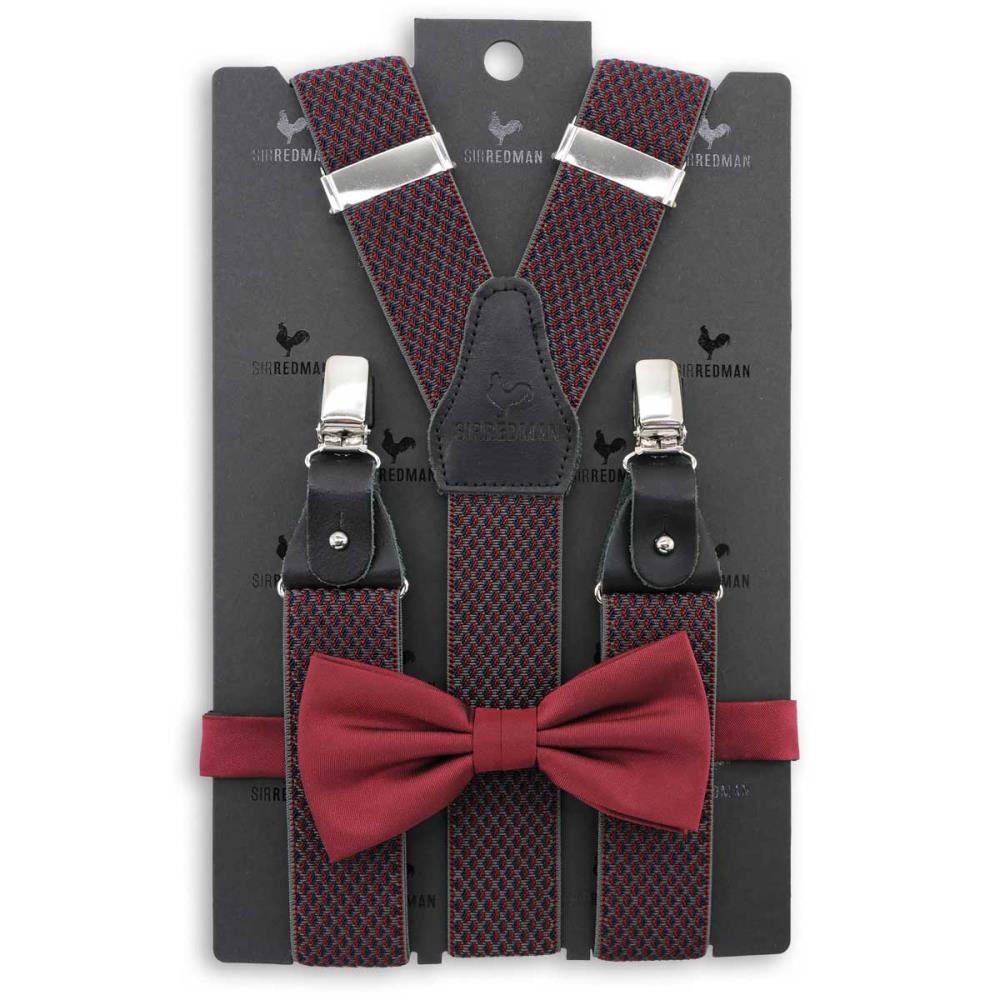 suspenders combi pack Elegance bordeaux - 1