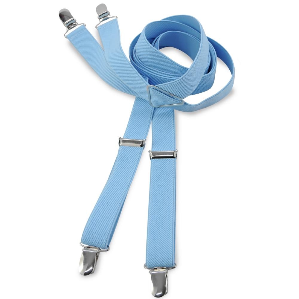 Suspenders light blue narrow - 1