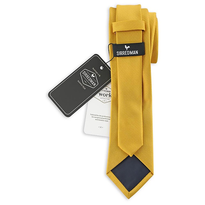 WORK necktie ochre