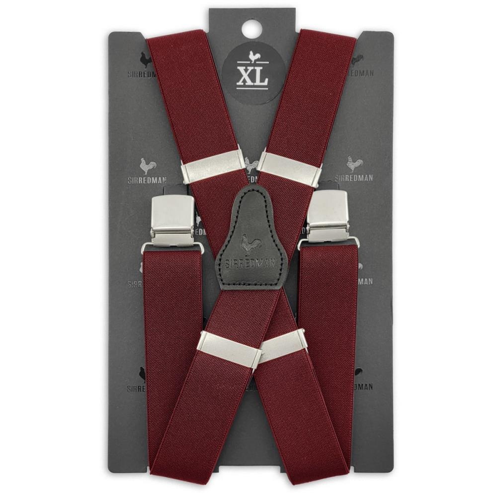 XL suspenders bordeaux - 3