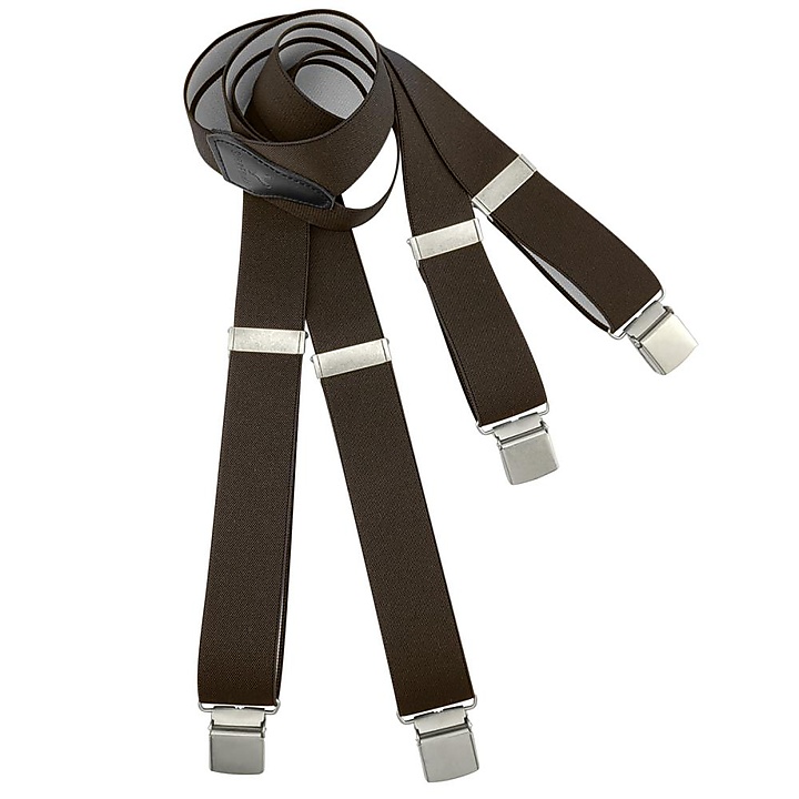 XL suspenders brown